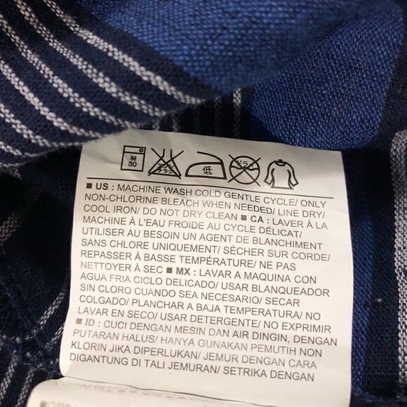 Old Navy Blue Striped Long Sleeve Top Small - Picture 7 of 7